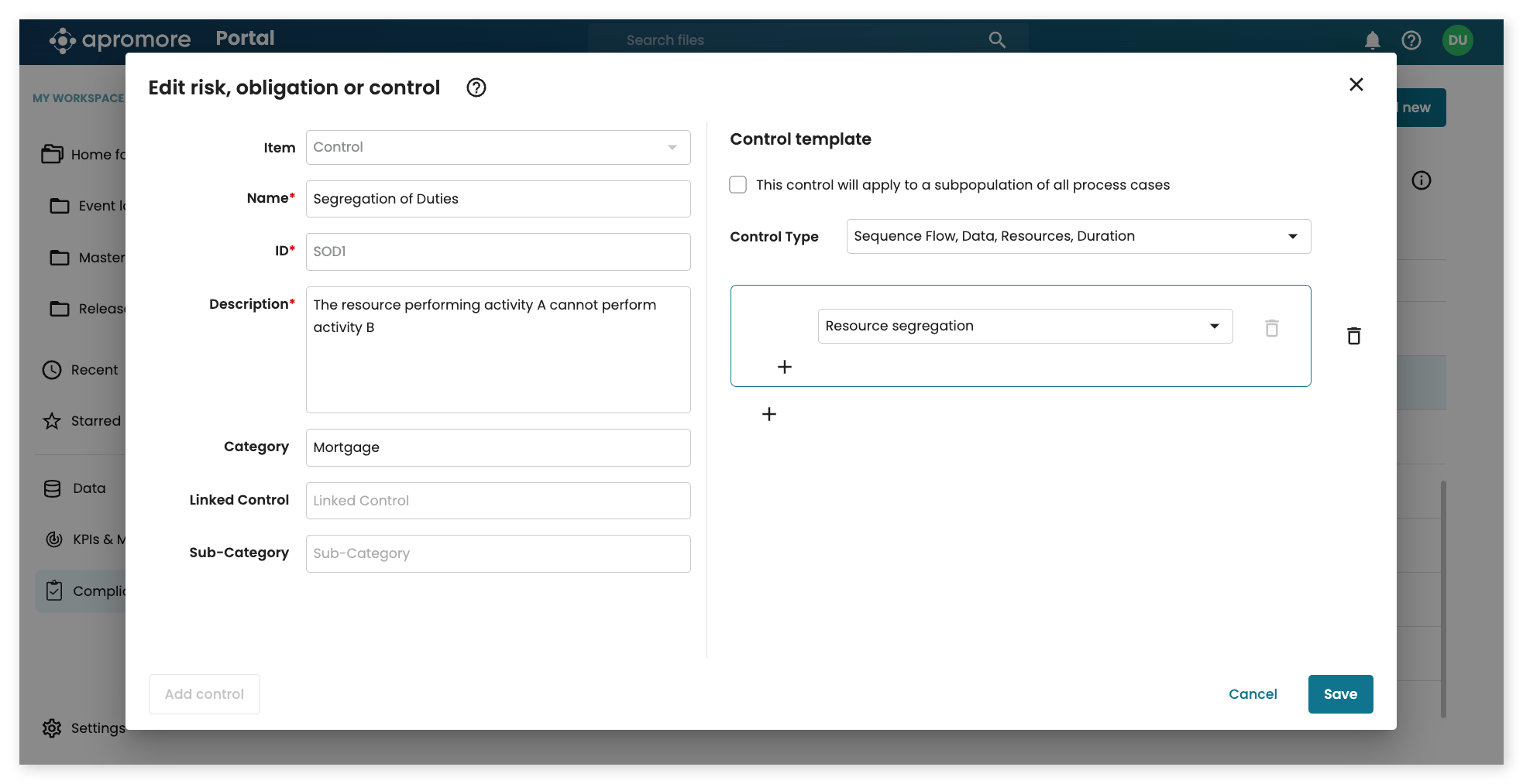 Compliance checking