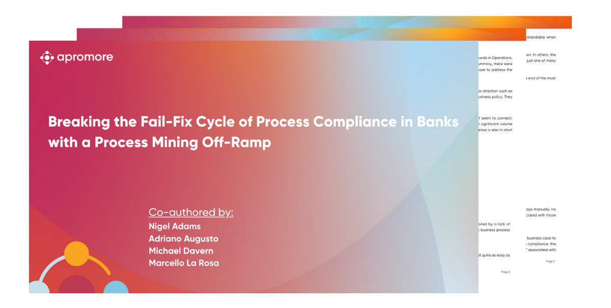 Breaking the Fail-Fix Cycle of Process Compliance in Banks with a Process Mining Off-Ramp