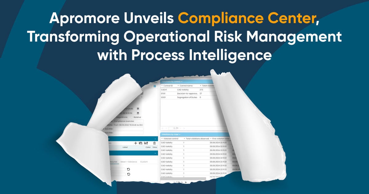 Apromore Unveils Compliance Center, Transforming Operational Risk Management with Process Intelligence